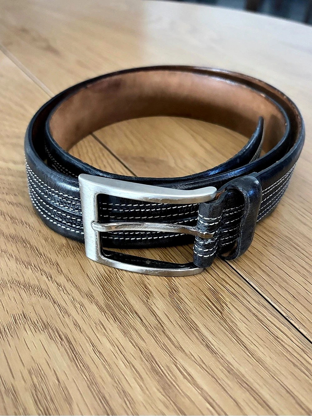 Mezlan Genuine Lizard and Leather Belt Sz 36